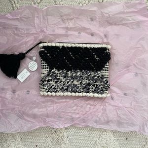 Mud pie clutch handbag